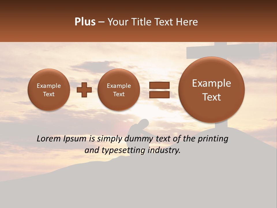Cross Up PowerPoint Template