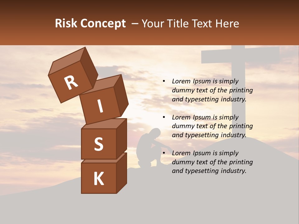 Cross Up PowerPoint Template