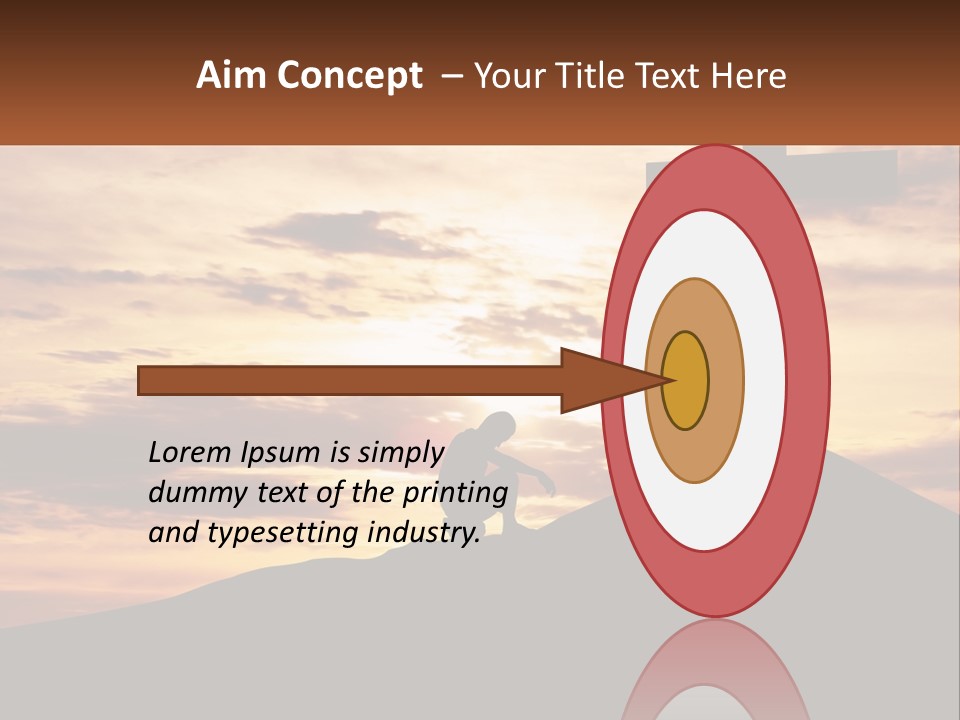 Cross Up PowerPoint Template