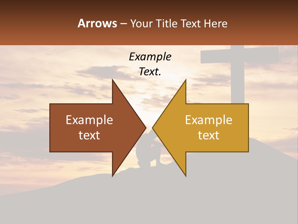 Cross Up PowerPoint Template