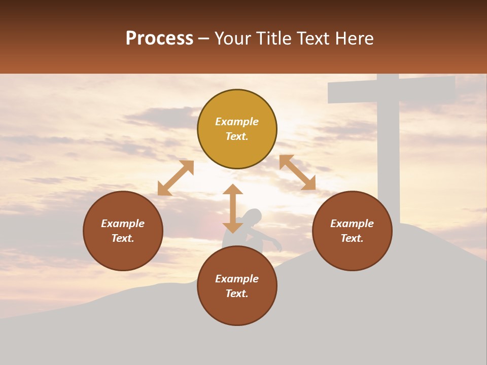Cross Up PowerPoint Template