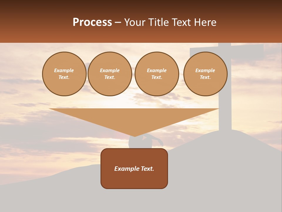 Cross Up PowerPoint Template