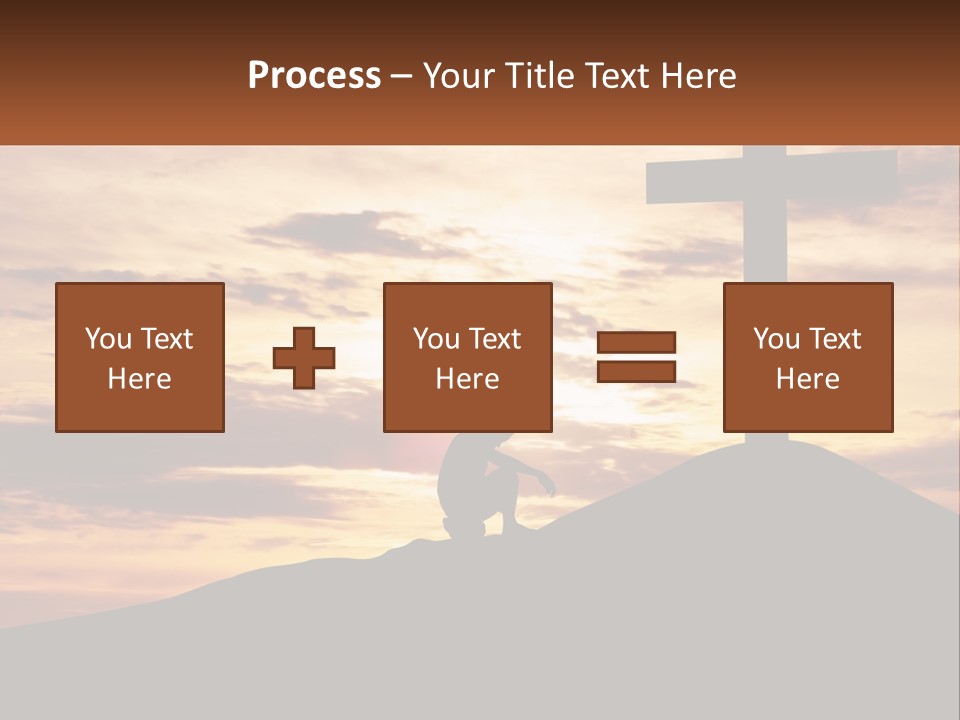 Cross Up PowerPoint Template