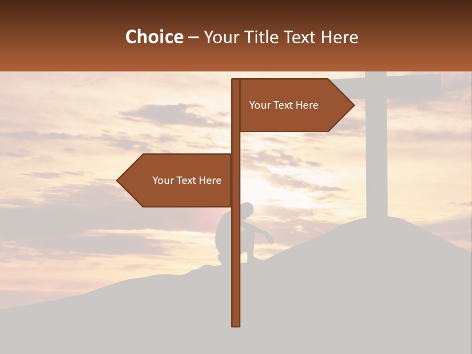 Cross Up PowerPoint Template