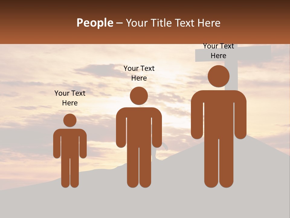 Cross Up PowerPoint Template