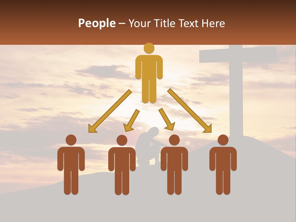 Cross Up PowerPoint Template