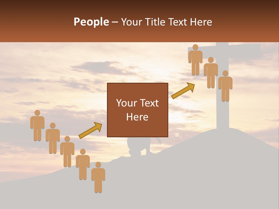 Cross Up PowerPoint Template