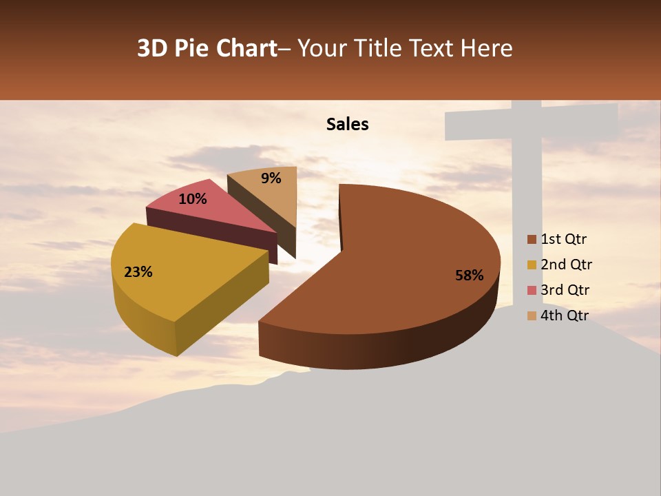 Cross Up PowerPoint Template