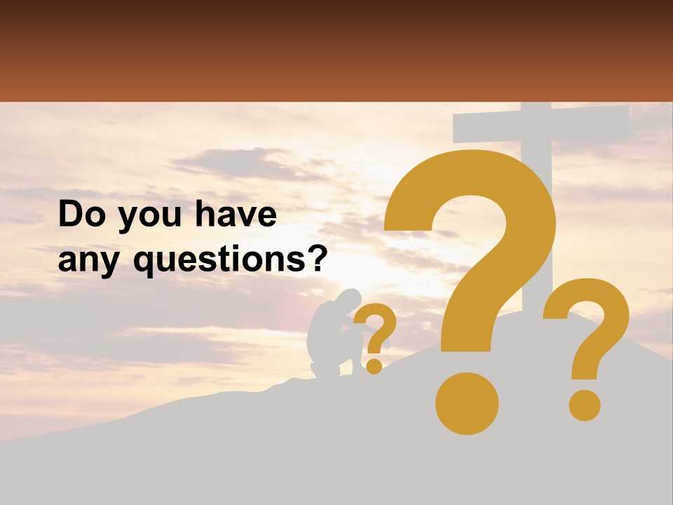 Cross Up PowerPoint Template