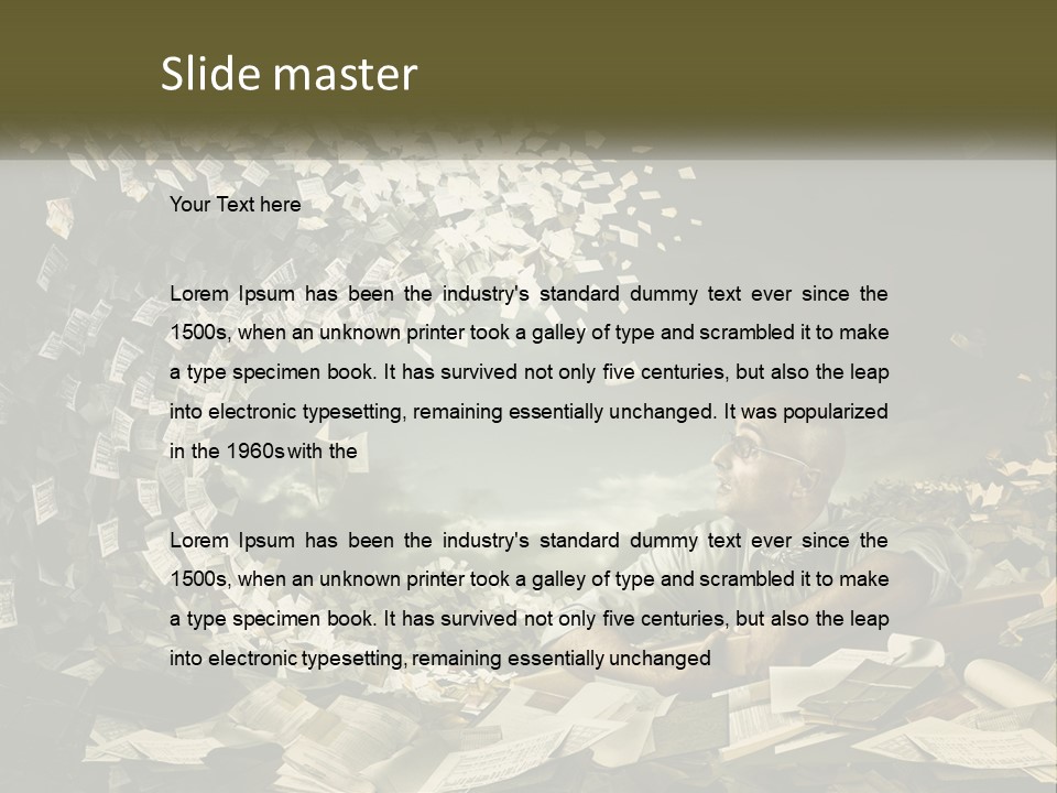 Get Dirty In Papers PowerPoint Template