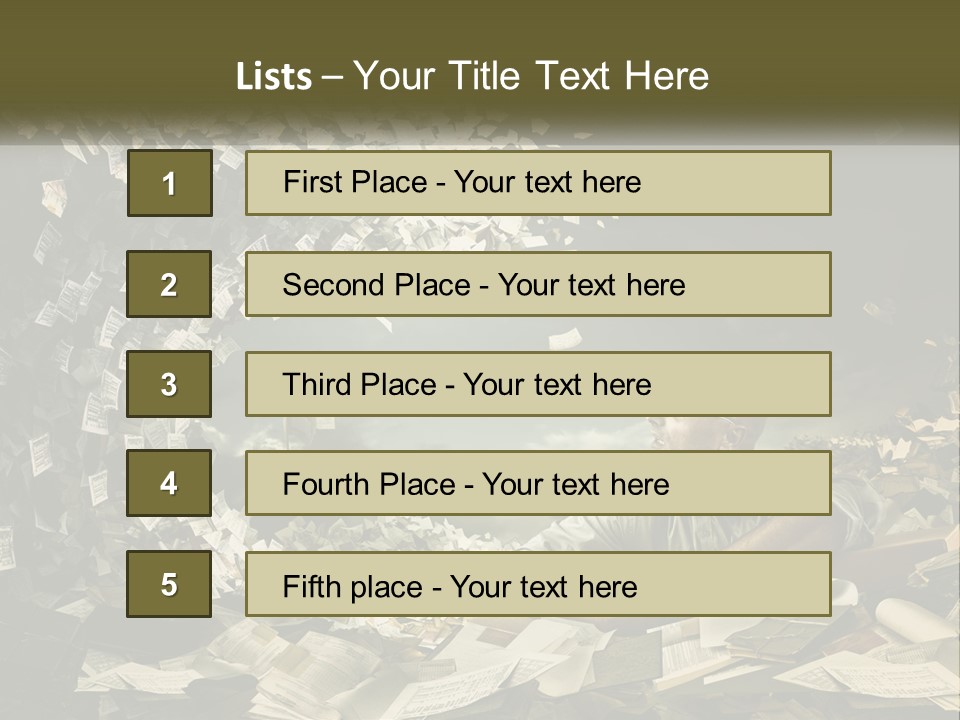 Get Dirty In Papers PowerPoint Template