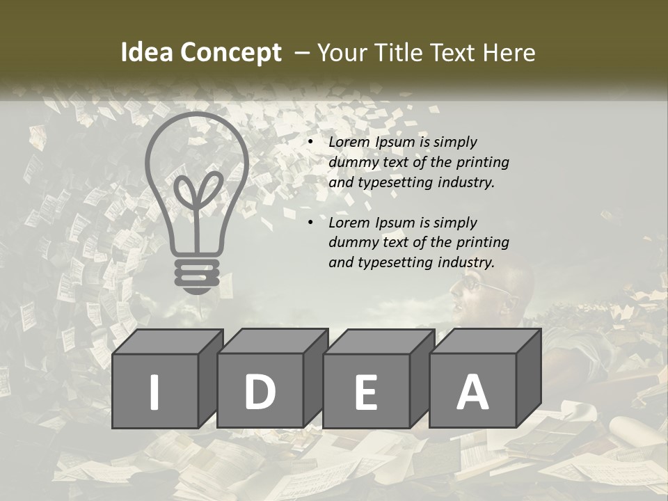 Get Dirty In Papers PowerPoint Template