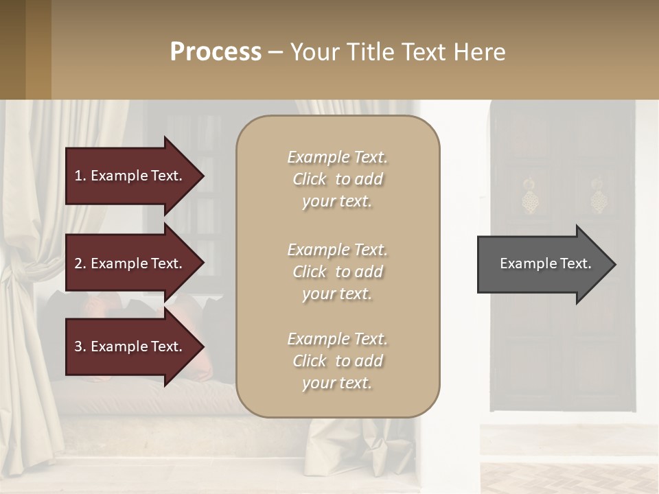 Designer Entrance To The House PowerPoint Template