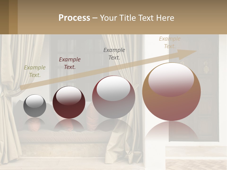 Designer Entrance To The House PowerPoint Template