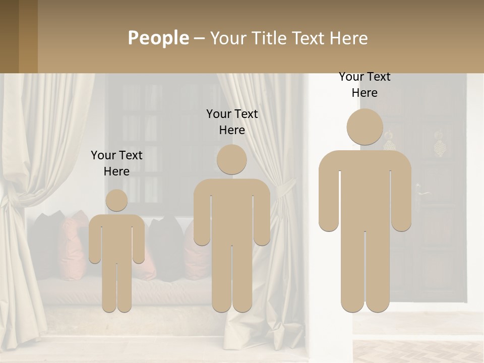 Designer Entrance To The House PowerPoint Template