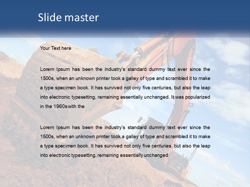Excavator PowerPoint Template
