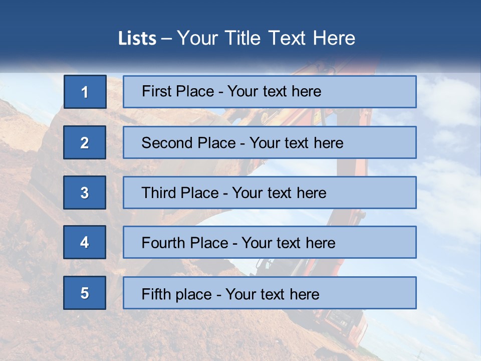 Excavator PowerPoint Template