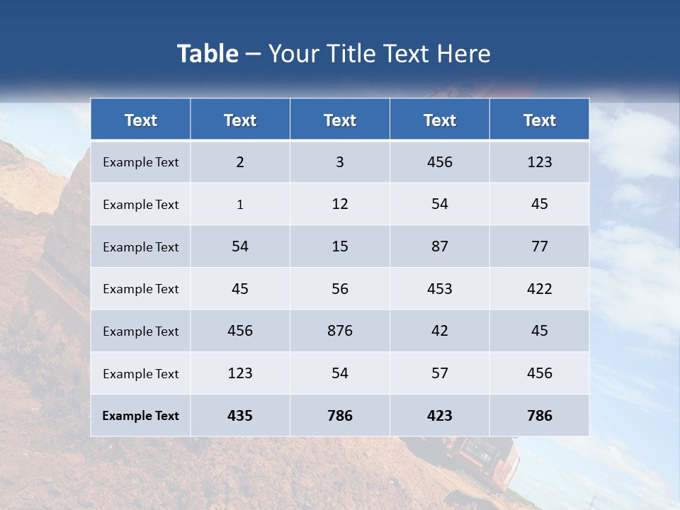 Excavator PowerPoint Template