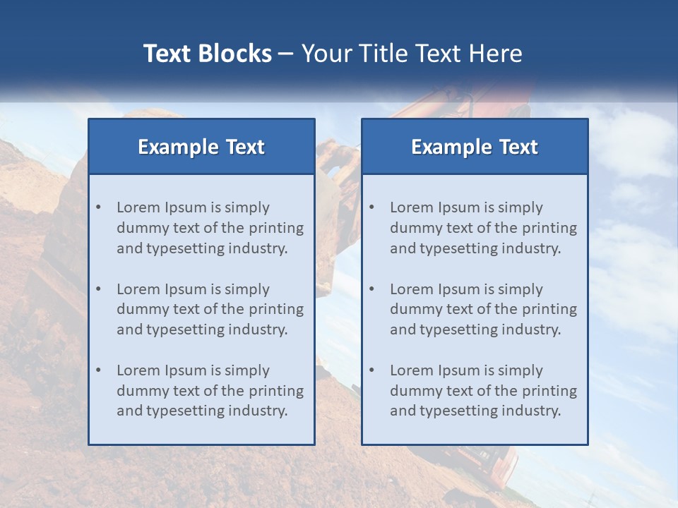 Excavator PowerPoint Template