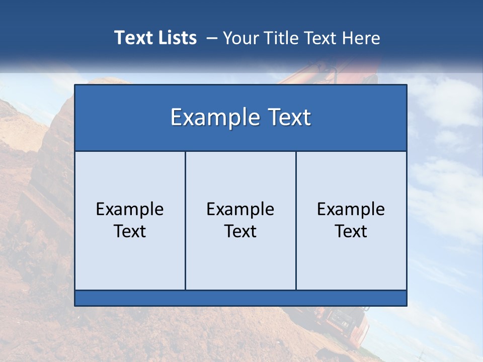 Excavator PowerPoint Template