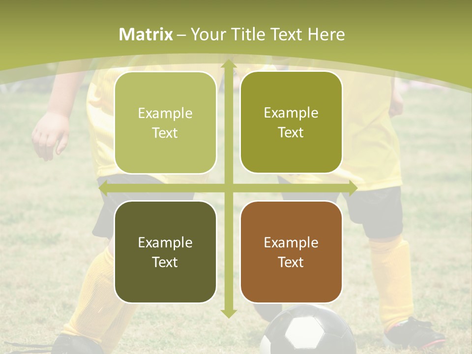 Kids Are Playing Football PowerPoint Template