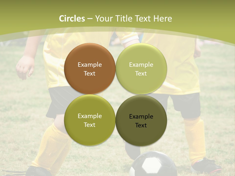 Kids Are Playing Football PowerPoint Template