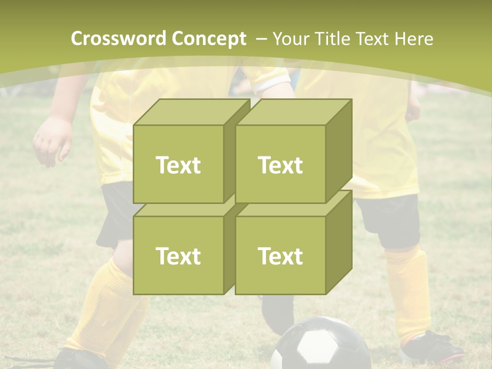Kids Are Playing Football PowerPoint Template