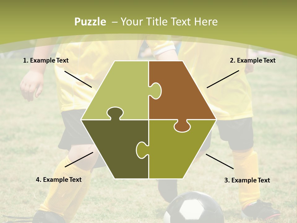 Kids Are Playing Football PowerPoint Template