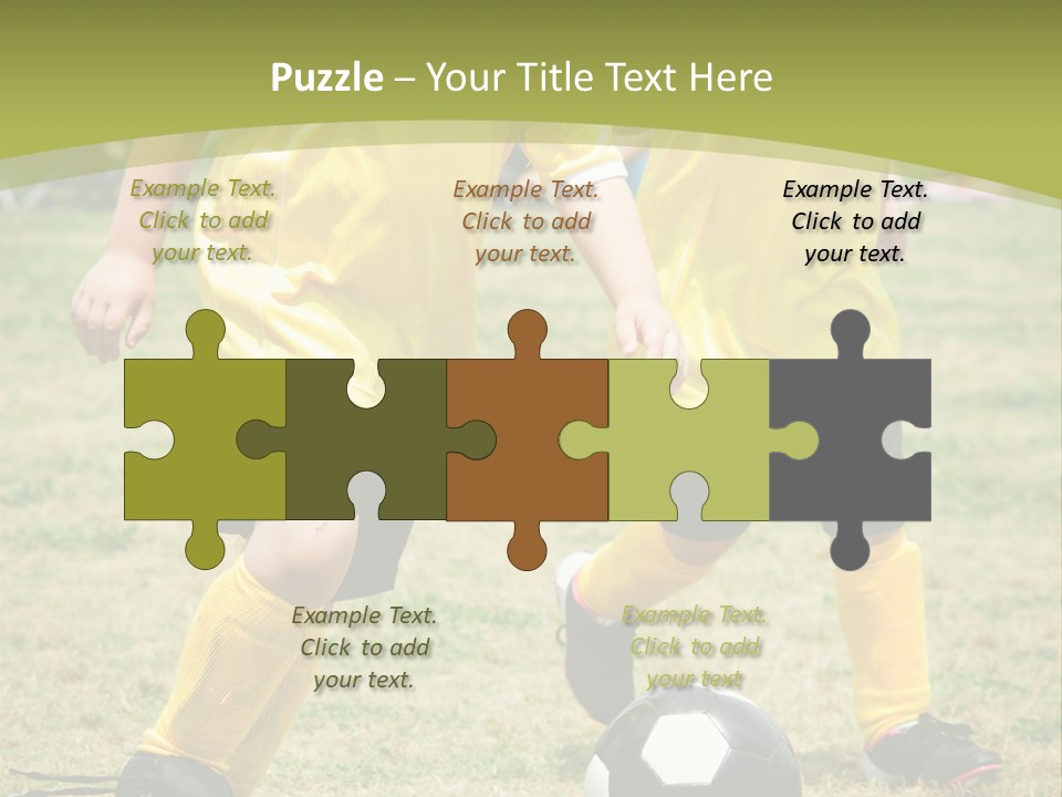Kids Are Playing Football PowerPoint Template