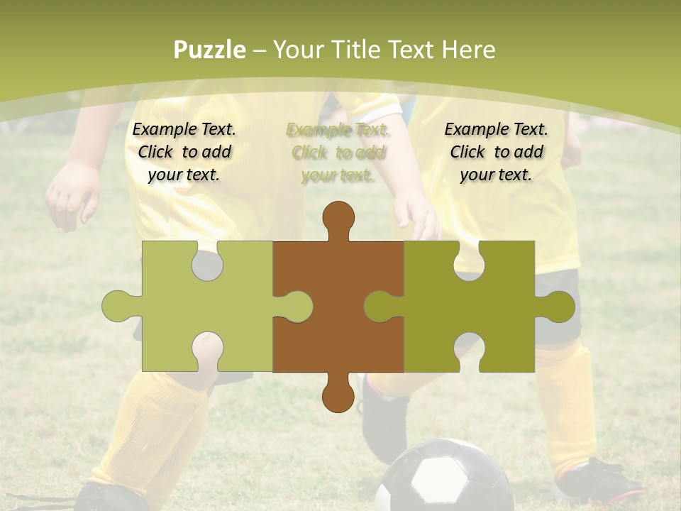 Kids Are Playing Football PowerPoint Template