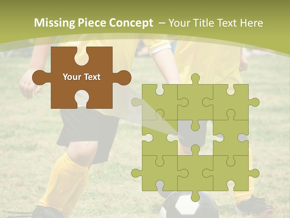 Kids Are Playing Football PowerPoint Template