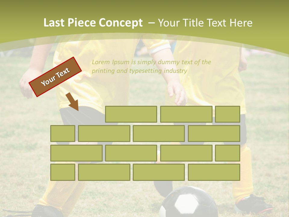 Kids Are Playing Football PowerPoint Template