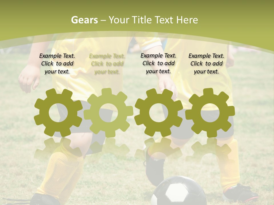 Kids Are Playing Football PowerPoint Template
