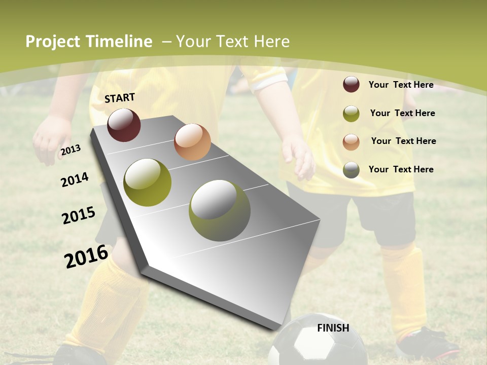 Kids Are Playing Football PowerPoint Template