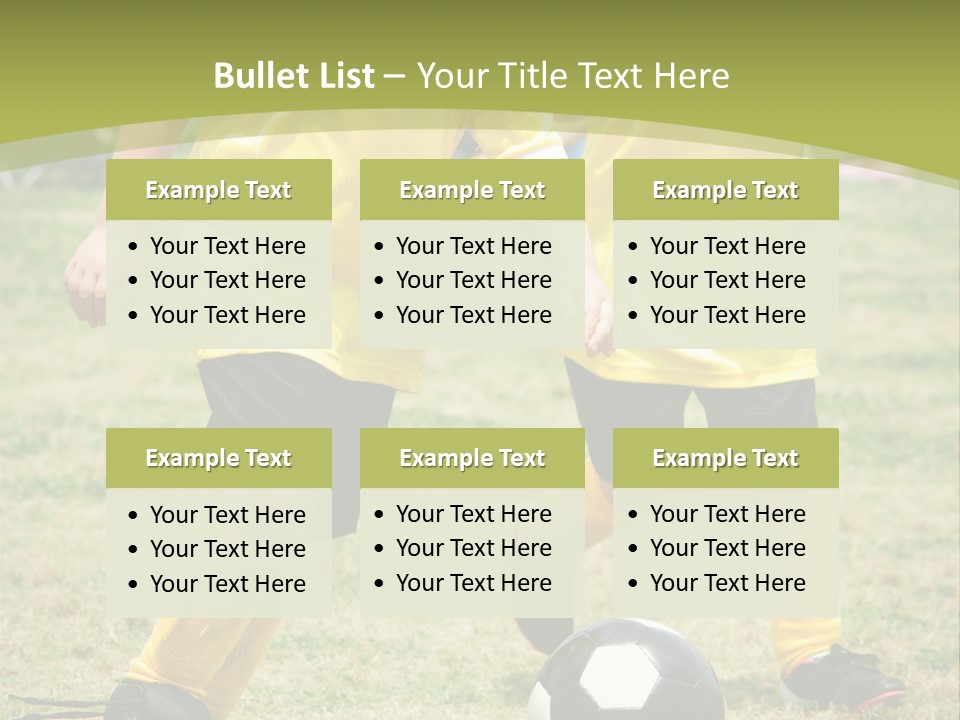 Kids Are Playing Football PowerPoint Template