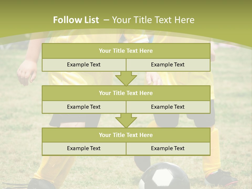 Kids Are Playing Football PowerPoint Template