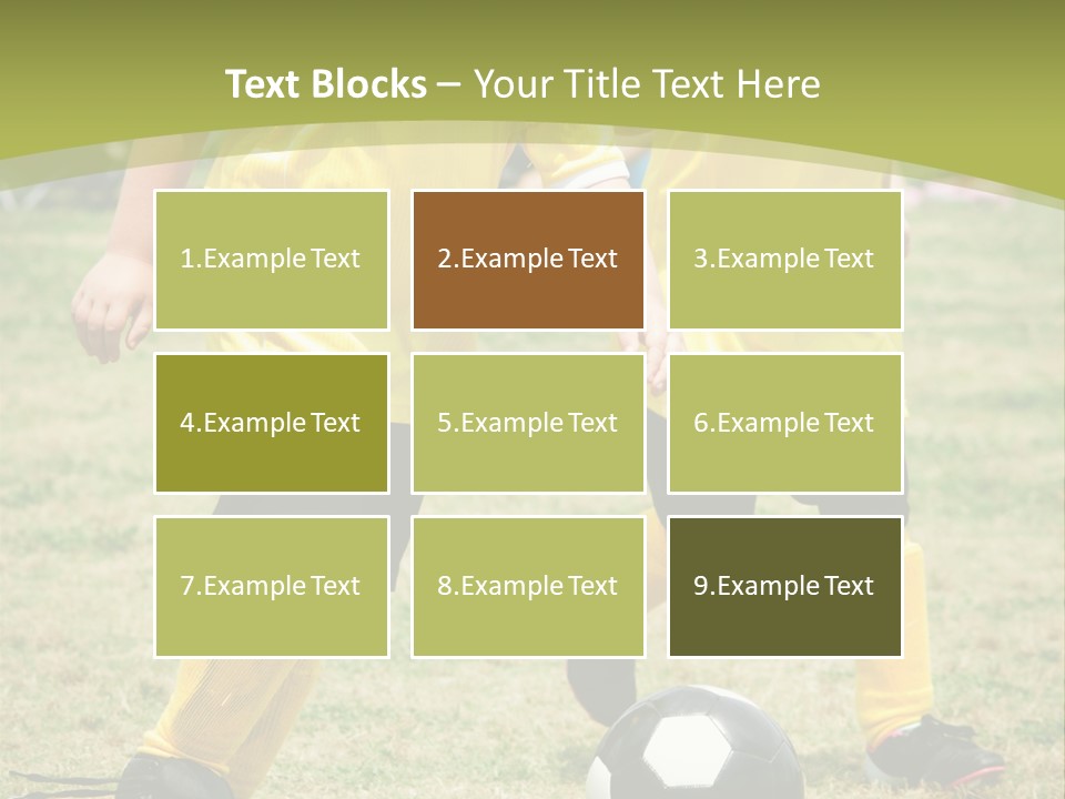 Kids Are Playing Football PowerPoint Template