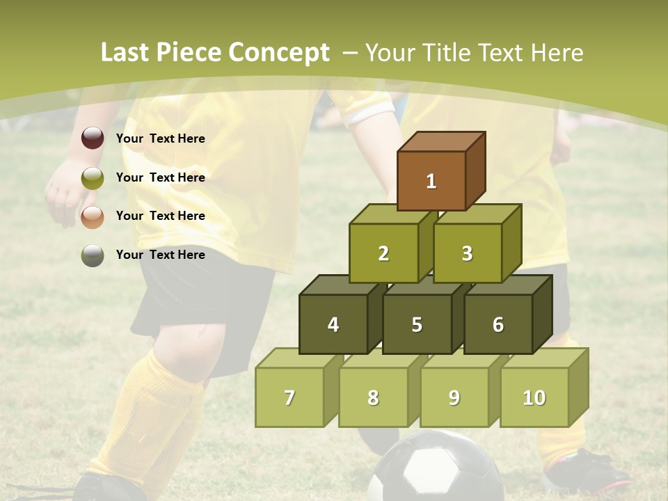 Kids Are Playing Football PowerPoint Template