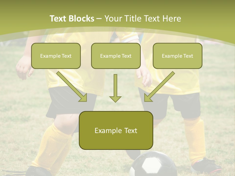 Kids Are Playing Football PowerPoint Template