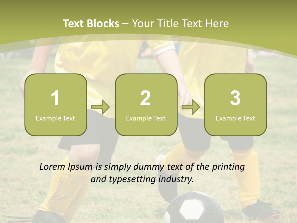 Kids Are Playing Football PowerPoint Template