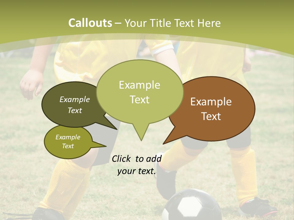Kids Are Playing Football PowerPoint Template