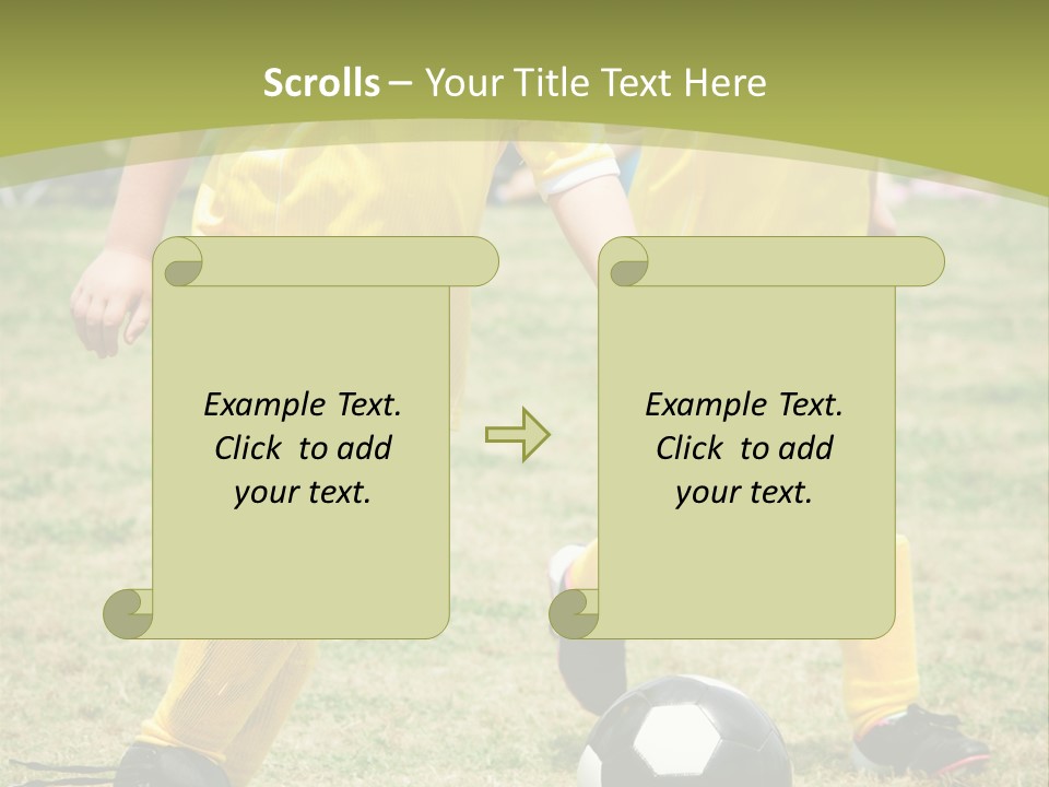 Kids Are Playing Football PowerPoint Template