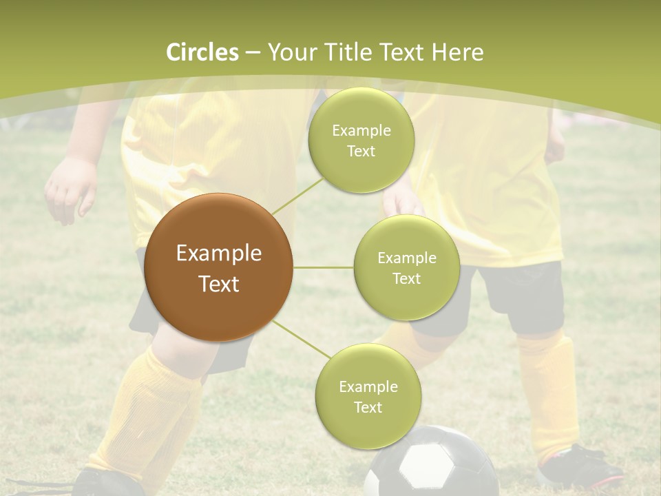 Kids Are Playing Football PowerPoint Template
