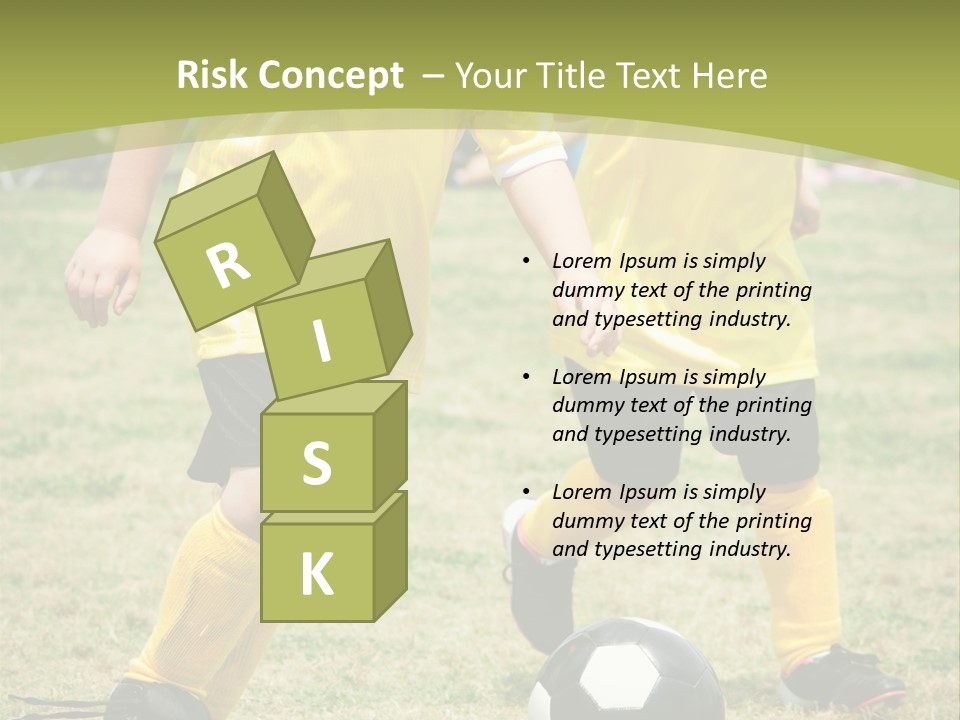 Kids Are Playing Football PowerPoint Template