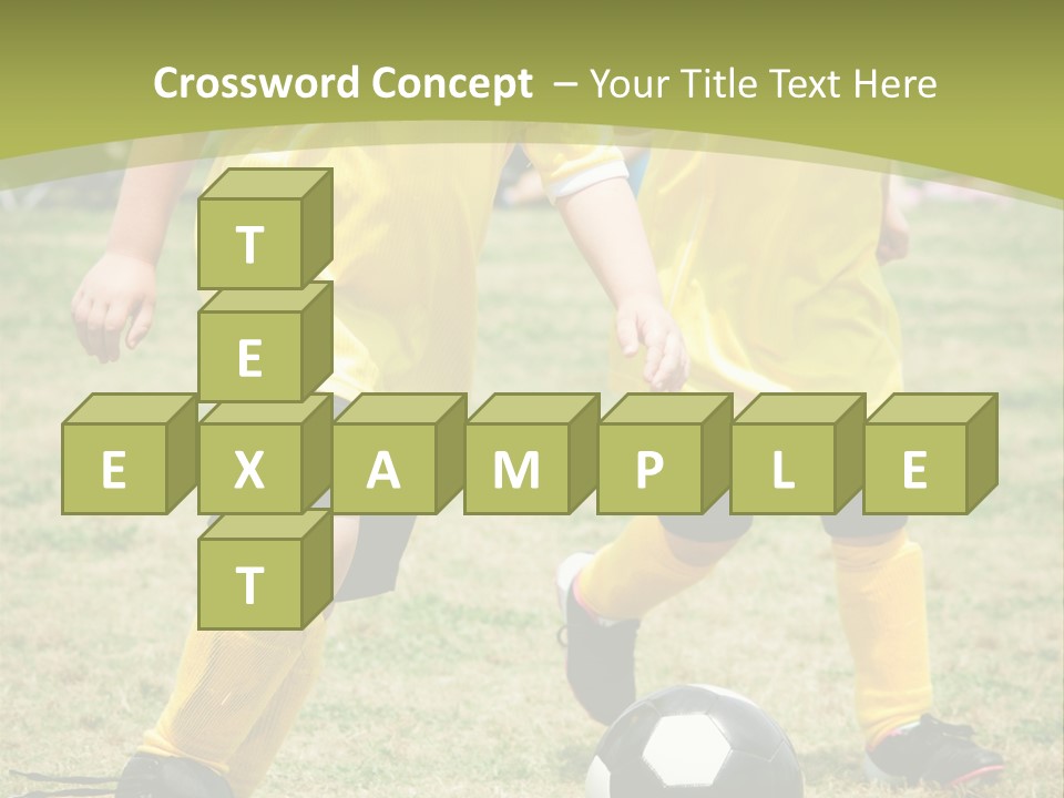 Kids Are Playing Football PowerPoint Template