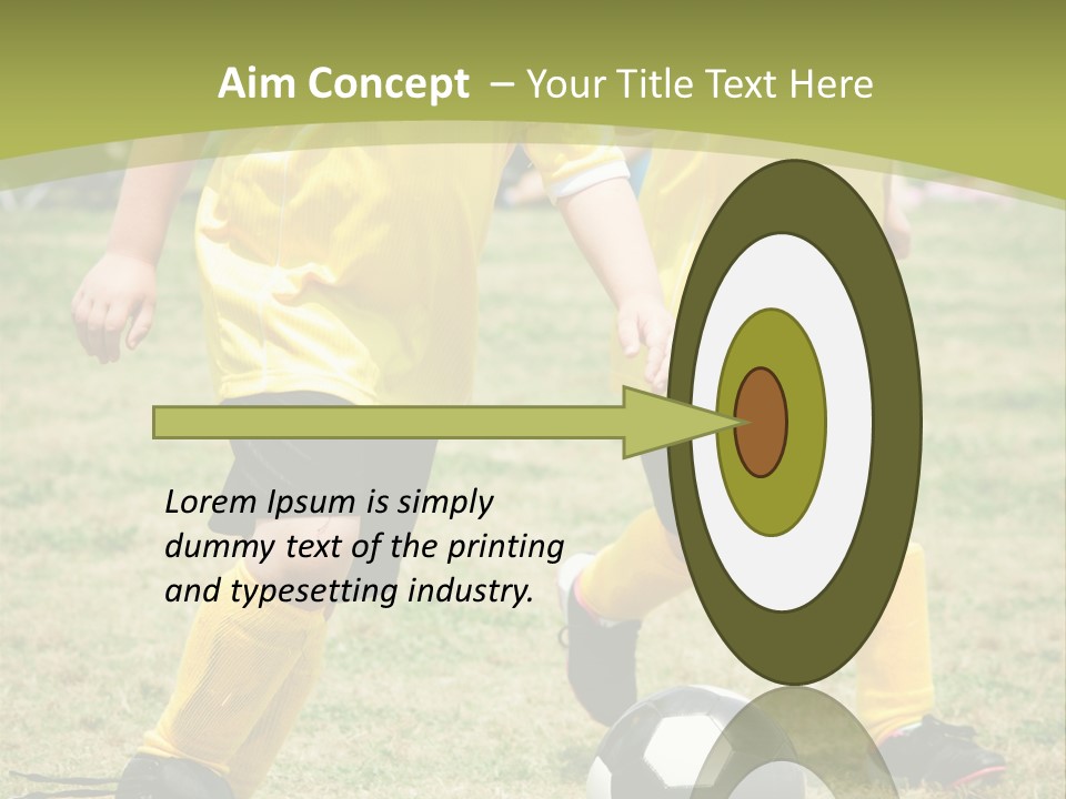 Kids Are Playing Football PowerPoint Template