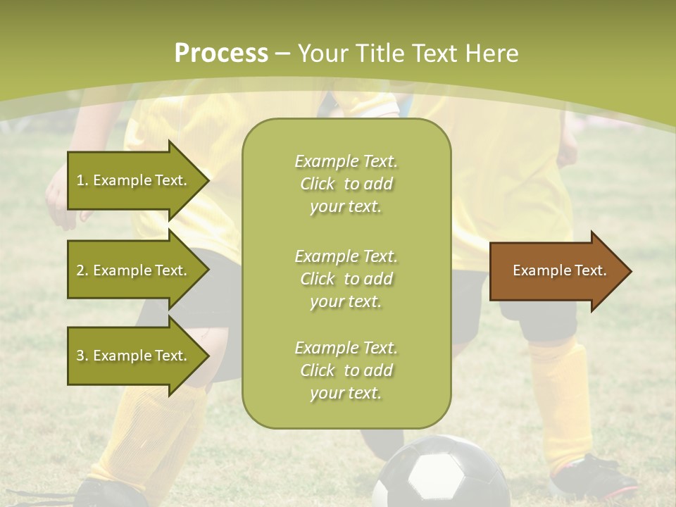 Kids Are Playing Football PowerPoint Template