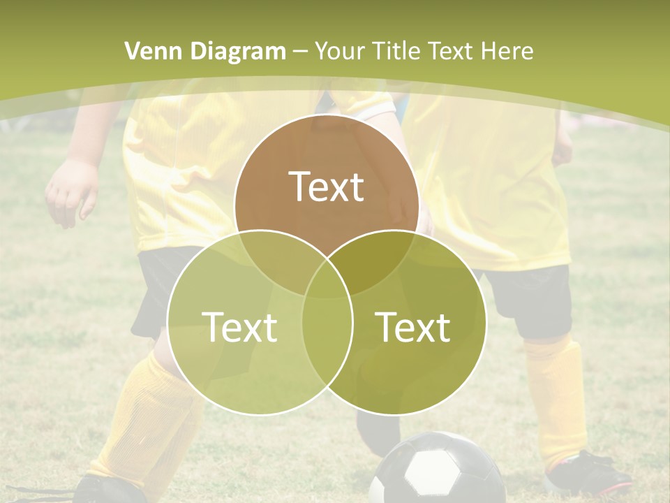 Kids Are Playing Football PowerPoint Template