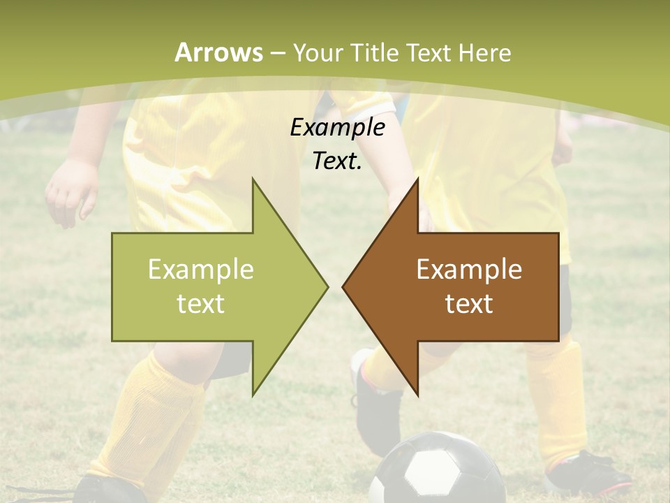 Kids Are Playing Football PowerPoint Template