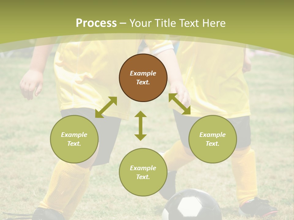 Kids Are Playing Football PowerPoint Template